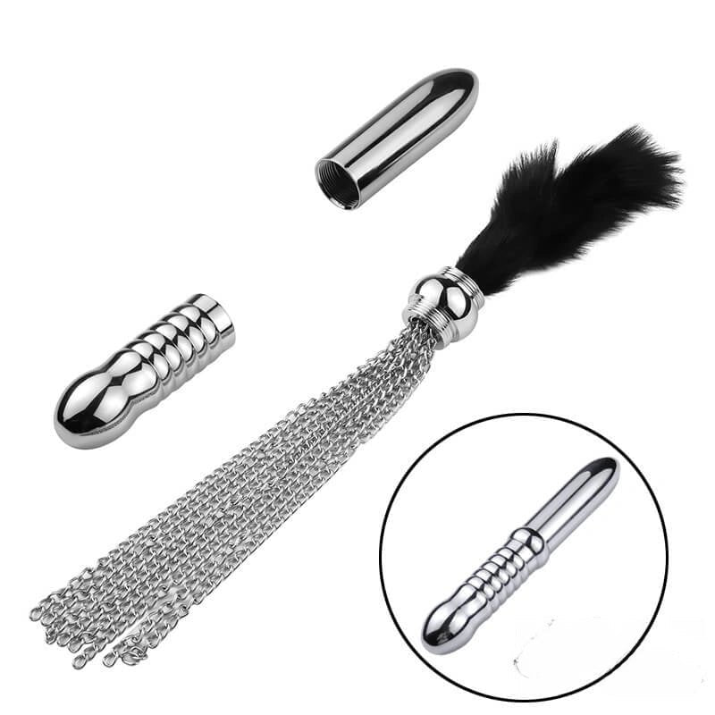 Silver metal dildo, photo 1