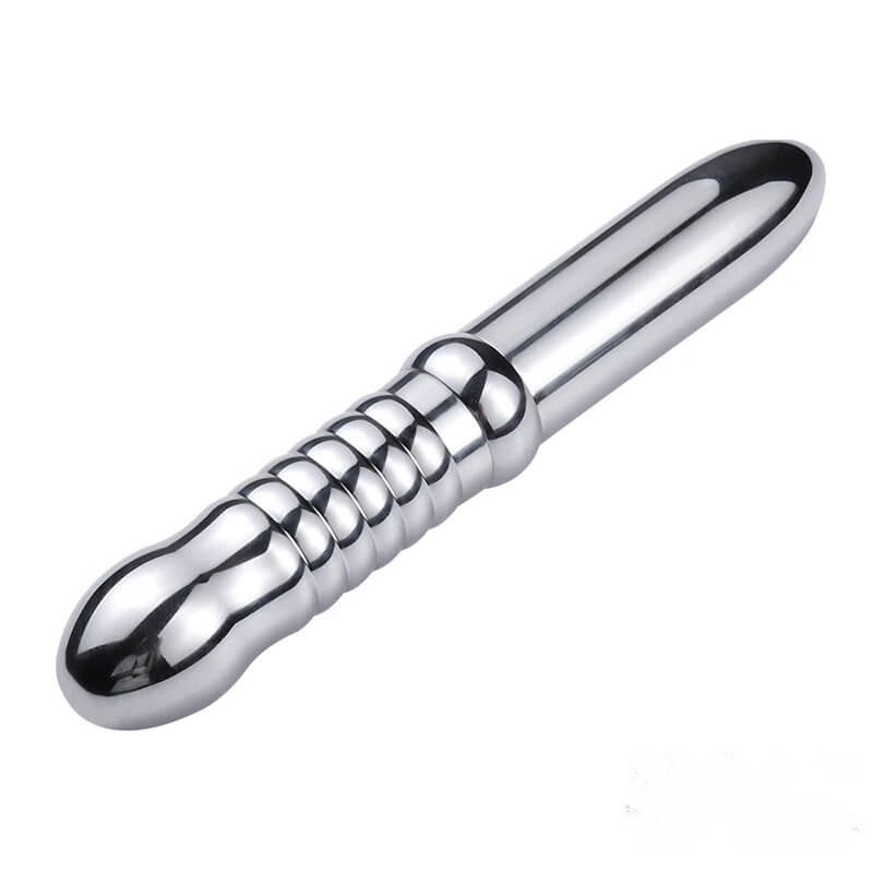 Silver metal dildo, photo 4