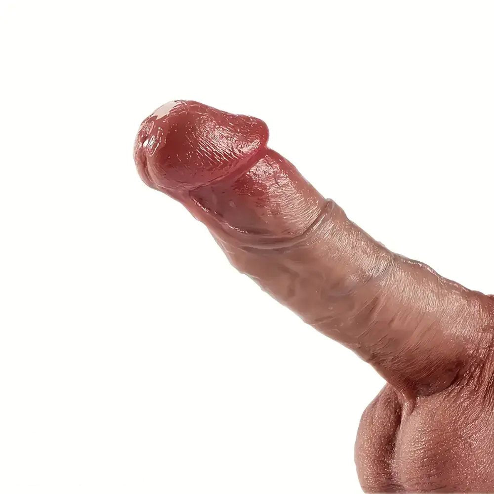 Suction cup dildo with raised veins, photo 6
