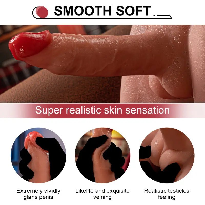 Flesh-colored male butt torso with dildo, photo 4