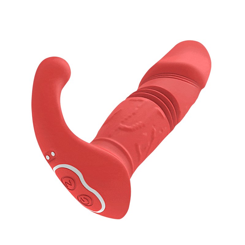 Red expanding wearable vibrator, photo 1