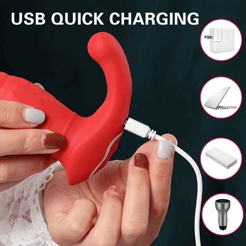 Red expanding wearable vibrator, photo 5
