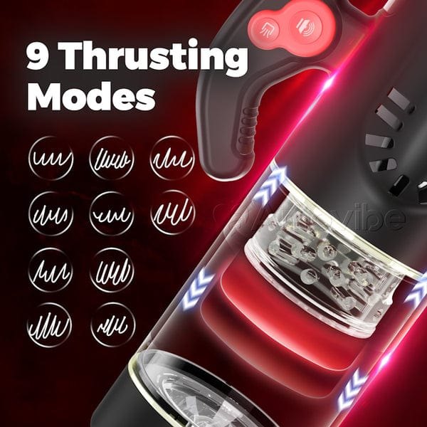 Black rotating thrusting male masturbator, photo 2