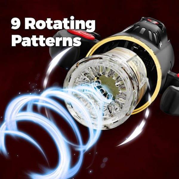 Black rotating thrusting male masturbator, photo 3