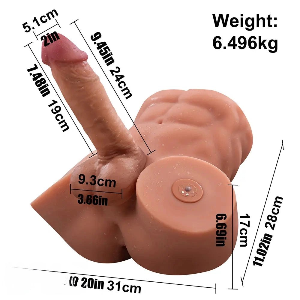 Flesh-tone TPR oversized realistic dildo, photo 13