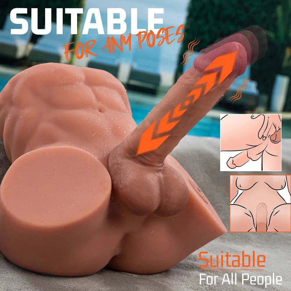 Flesh-tone TPR oversized realistic dildo, photo 5