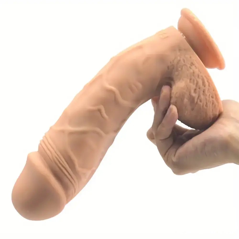 Realistic silicone suction cup dildo, photo 2