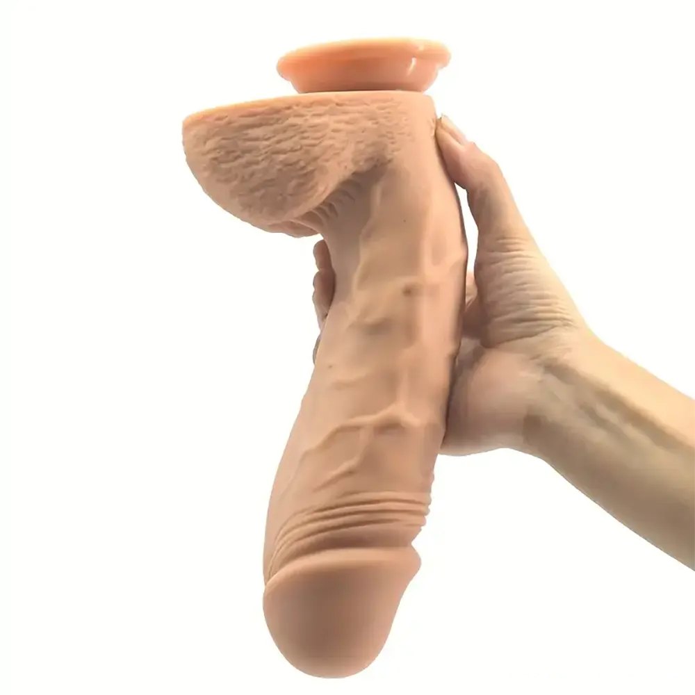 Realistic silicone suction cup dildo, photo 4