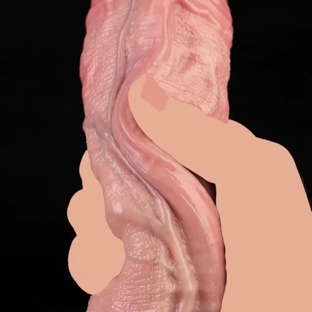 Flesh-tone silicone suction cup dildo, photo 14