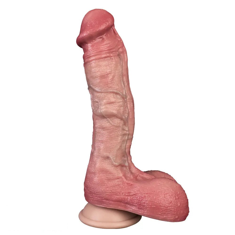 Flesh-tone silicone suction cup dildo, photo 4