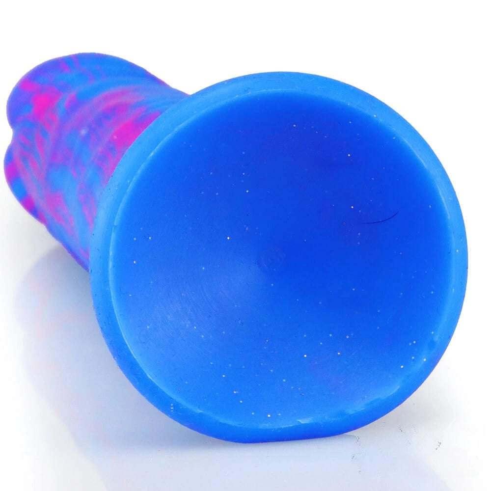 Multi-color silicone dildo with suction cup base, photo 6