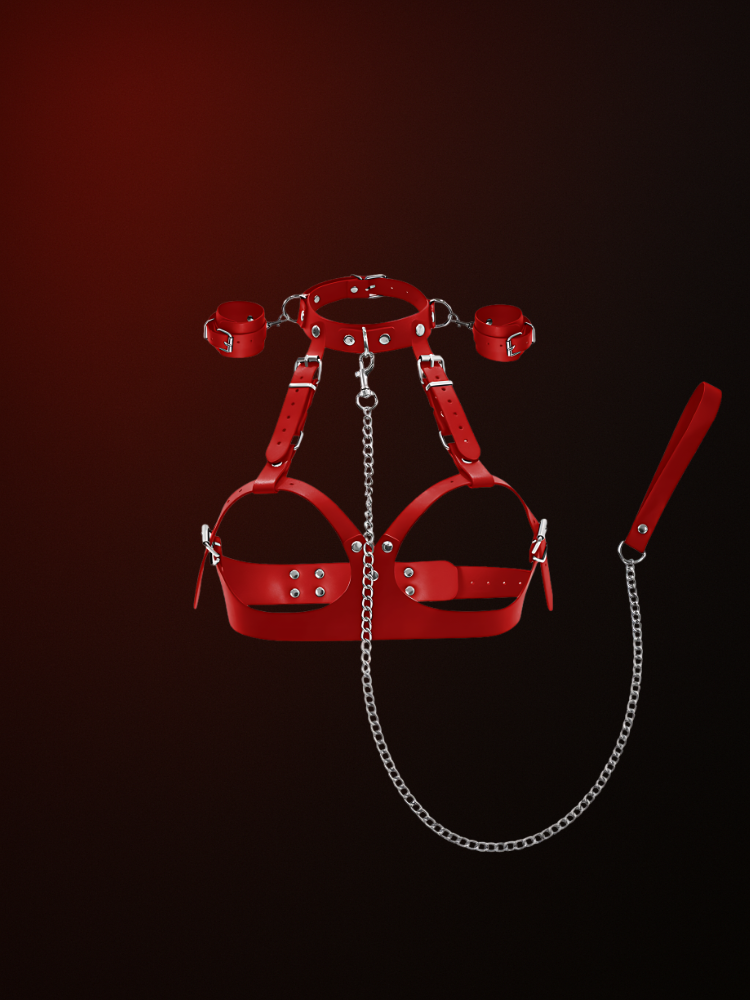 Axis Set body harness for women close-up detail – WildNightX