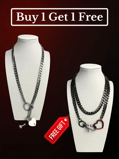 Lock Slip Chain Necklace