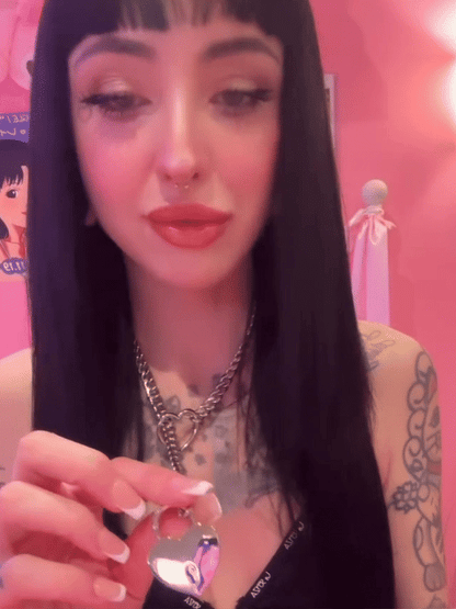 Lock Slip Chain Necklace