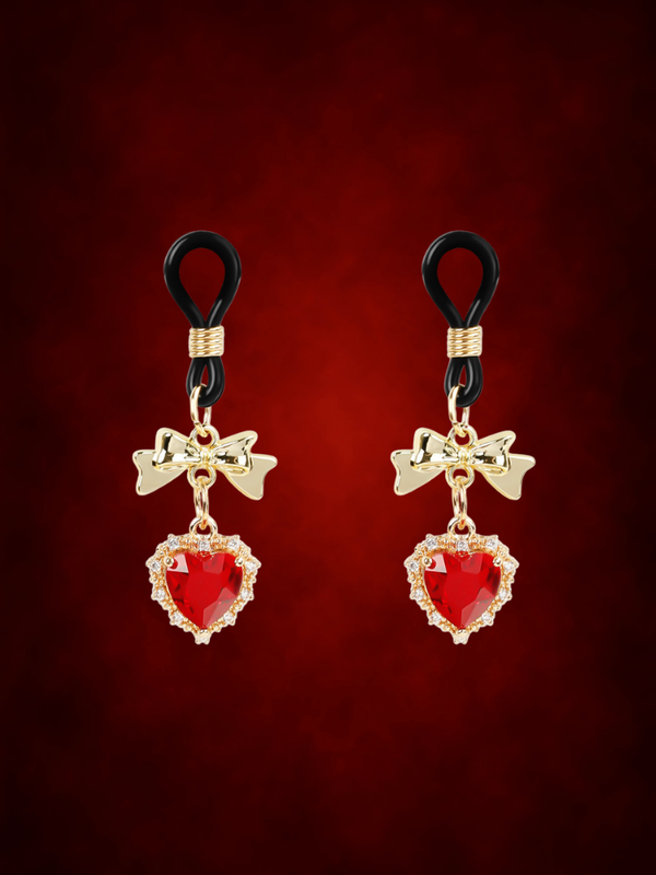 Crystal Heart Clamps - WildNightX