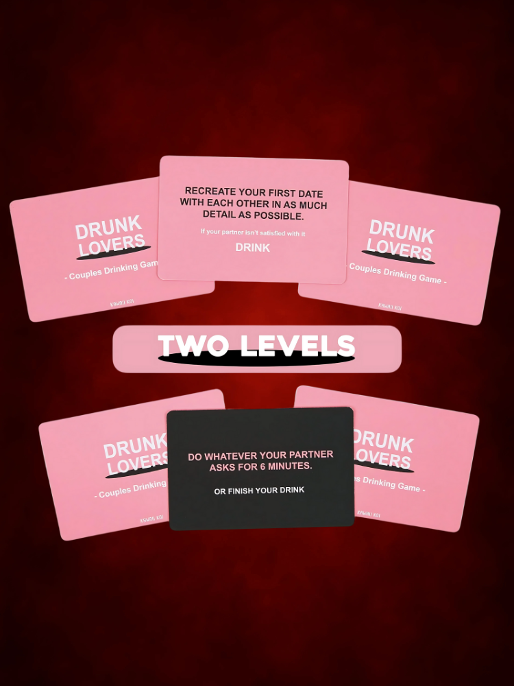 Drunk Lovers Card Game for date night worn on model – WildNightX