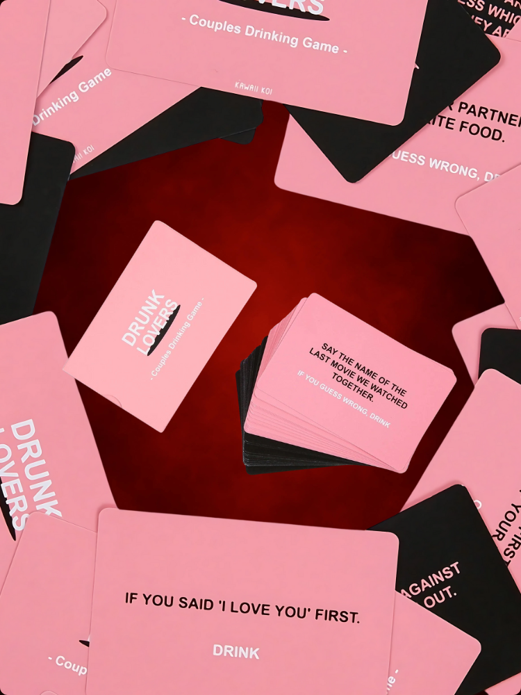 Drunk Lovers Card Game for date night full set contents – WildNightX