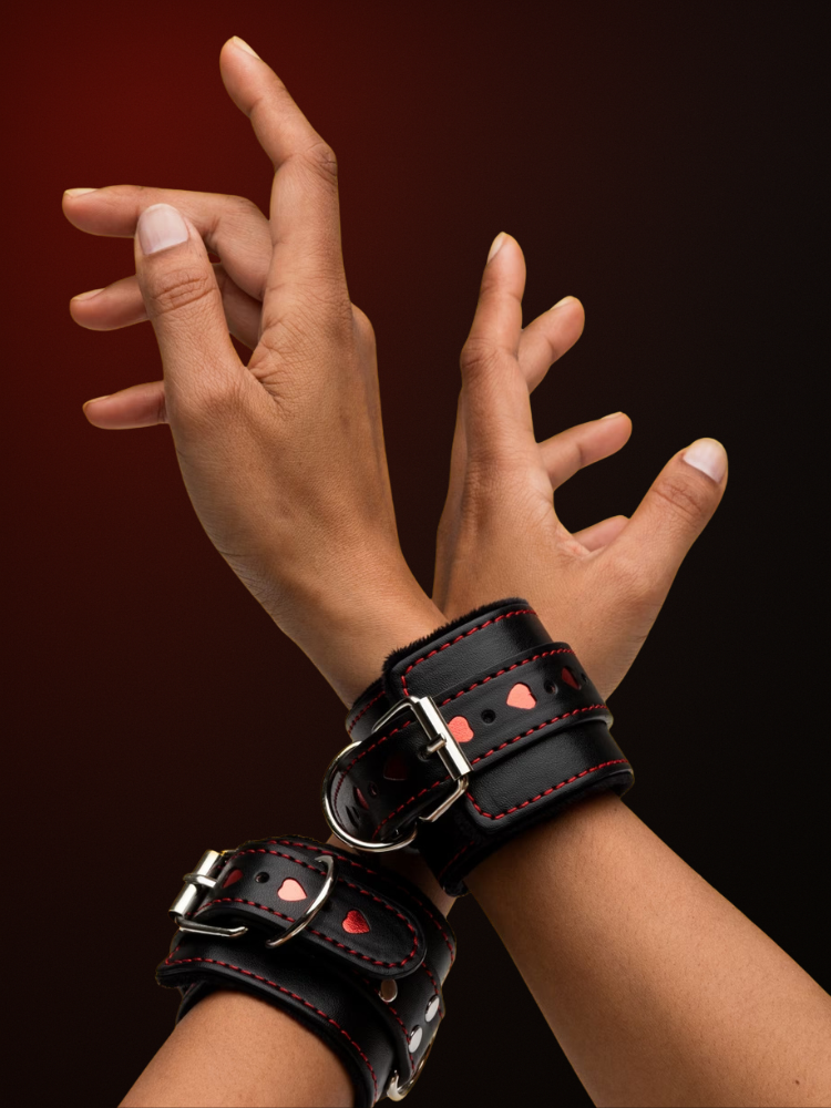 Handcuffs for couples close-up detail – WildNightX