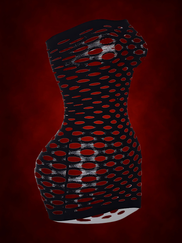 Mesh Tube Dress lingerie set for women packaging view – WildNightX