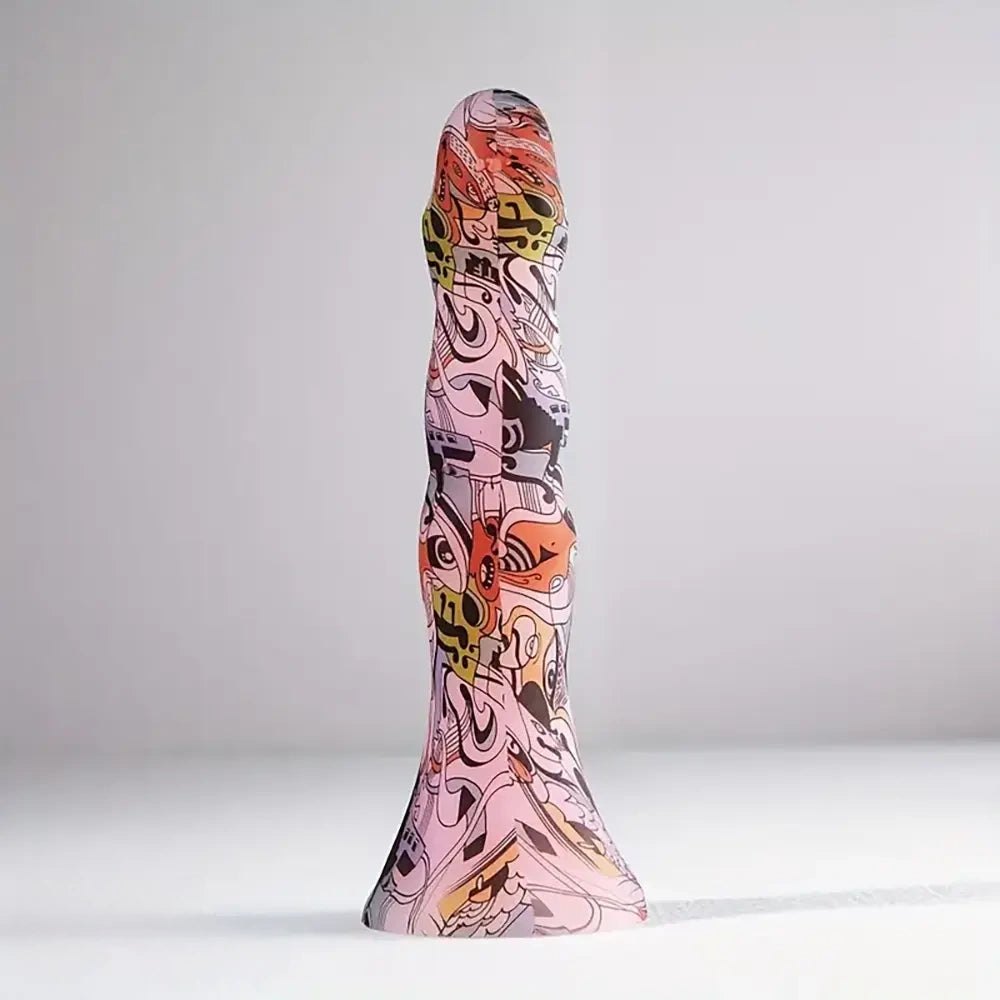 Abstract print fantasy dildo, photo 1