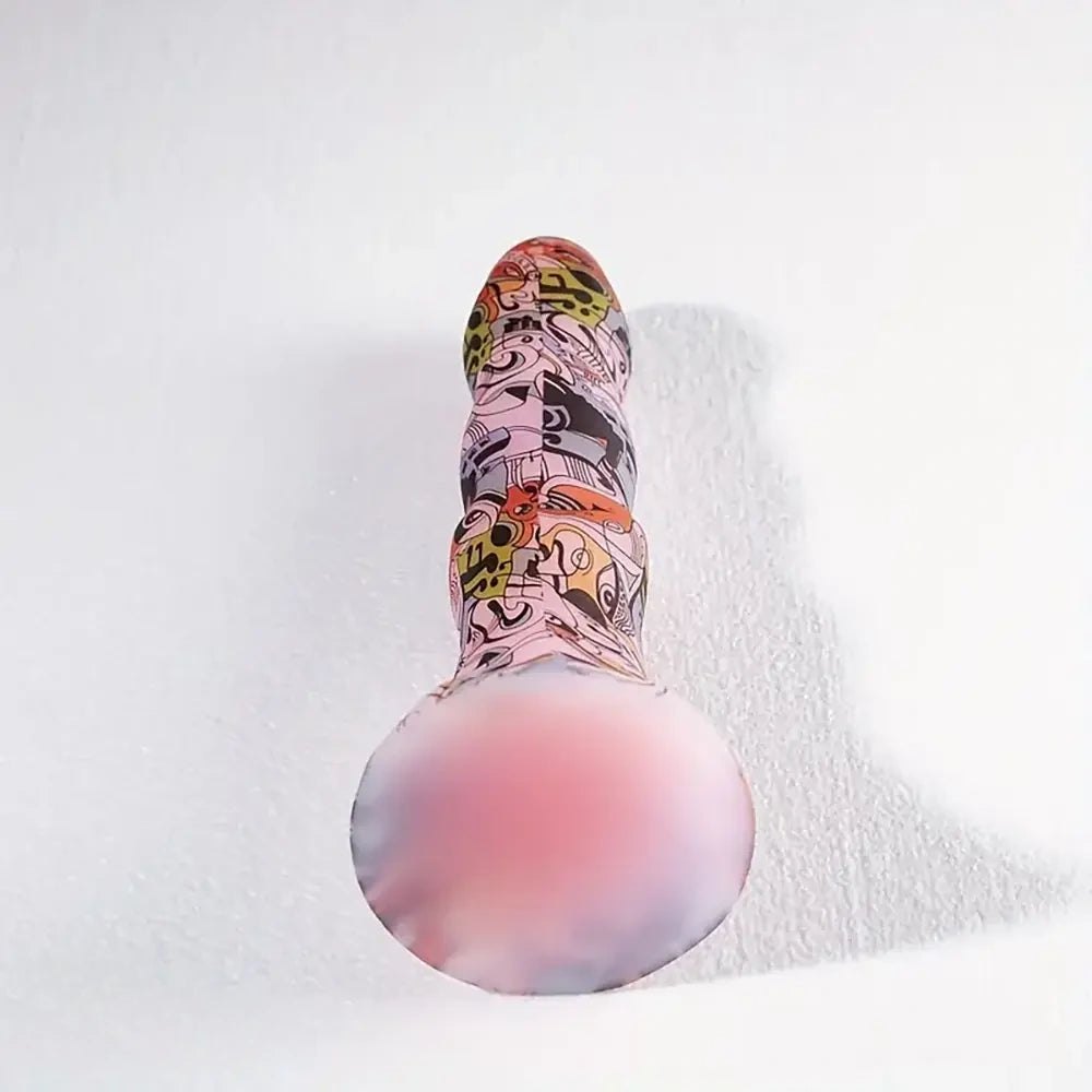 Abstract print fantasy dildo, photo 2