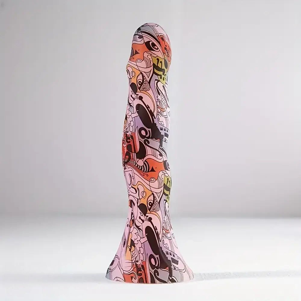 Abstract print fantasy dildo, photo 4