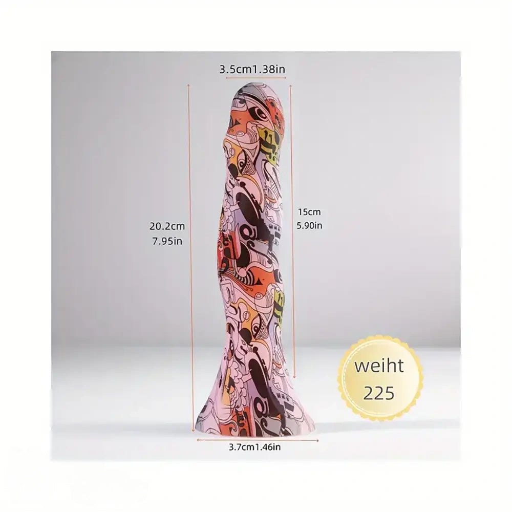 Abstract print fantasy dildo, photo 8