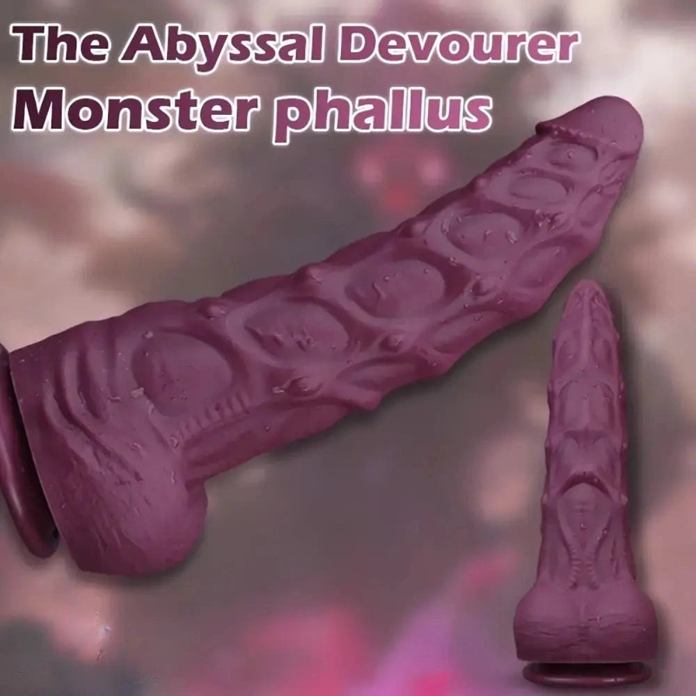Brown abyssal devourer monster dildo, photo 1