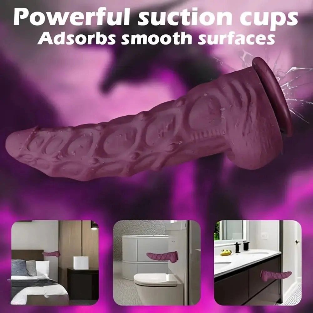 Brown abyssal devourer monster dildo, photo 3