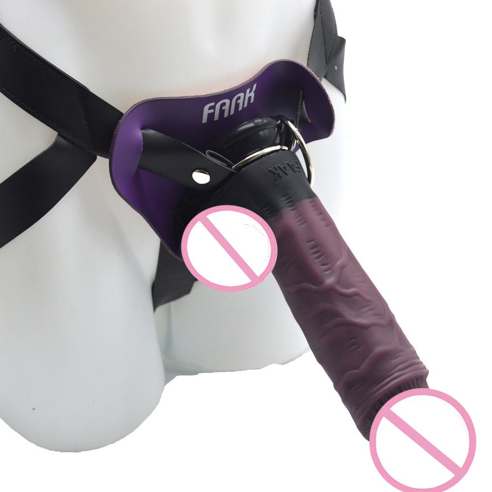Stallion wearable silicone strap-on dildo harness