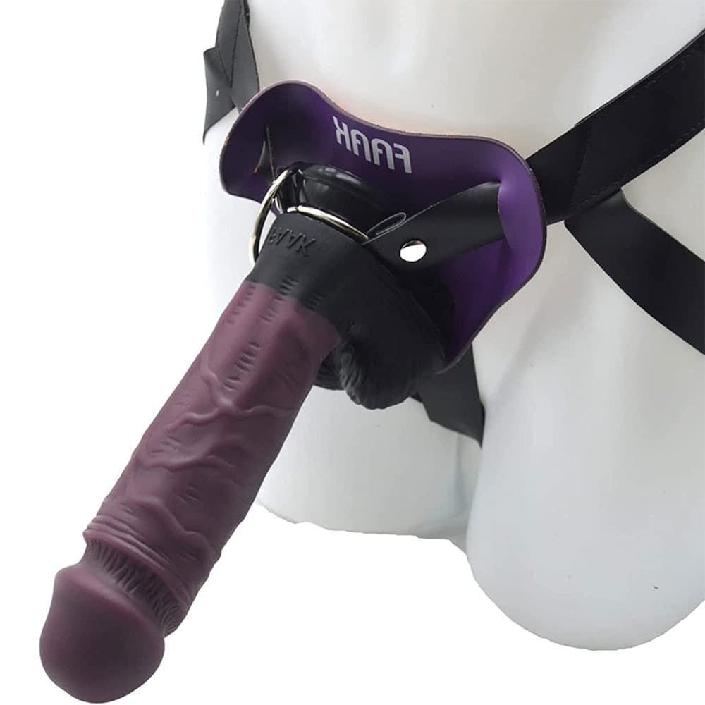 Wearable silicone strap-on dildo harness, photo 1