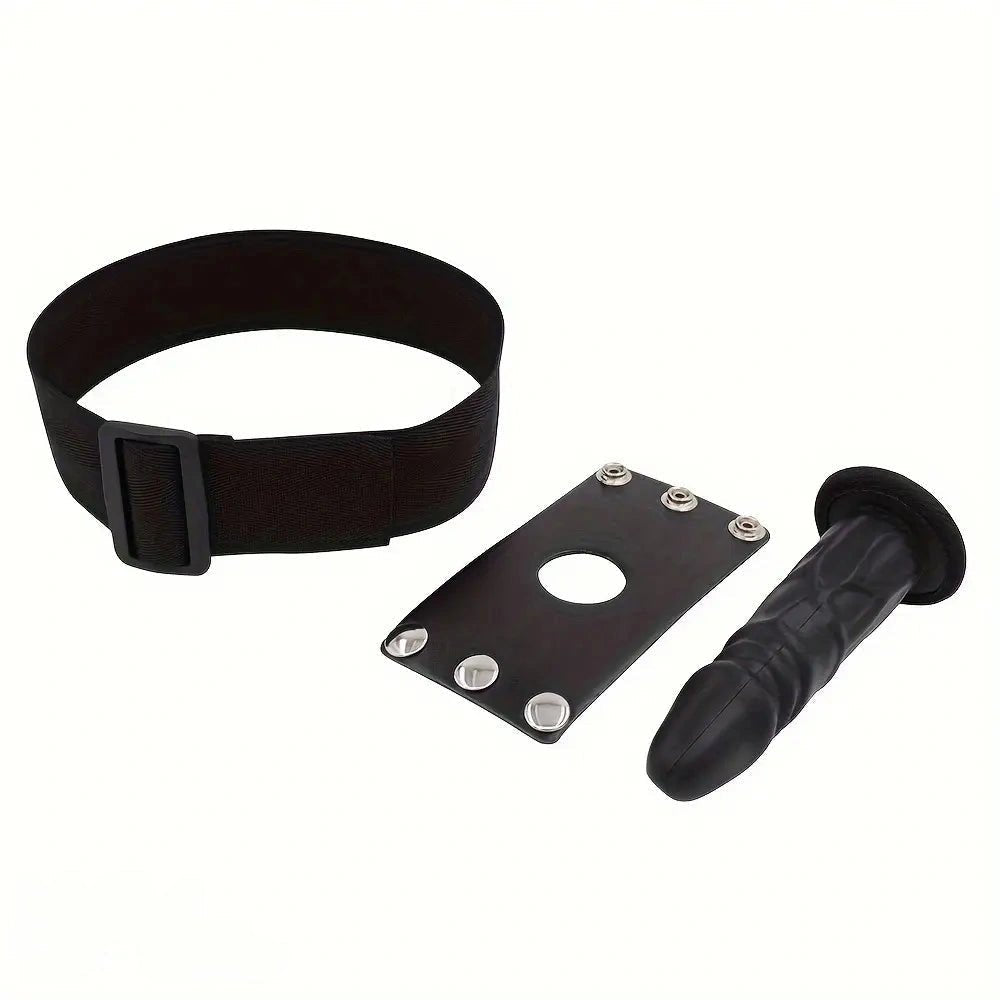 Textured bondage mouth gag with head strap, photo 11