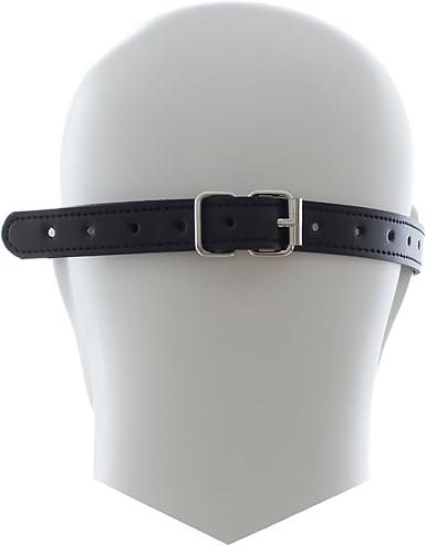 Black pu leather bondage blindfold, photo 7