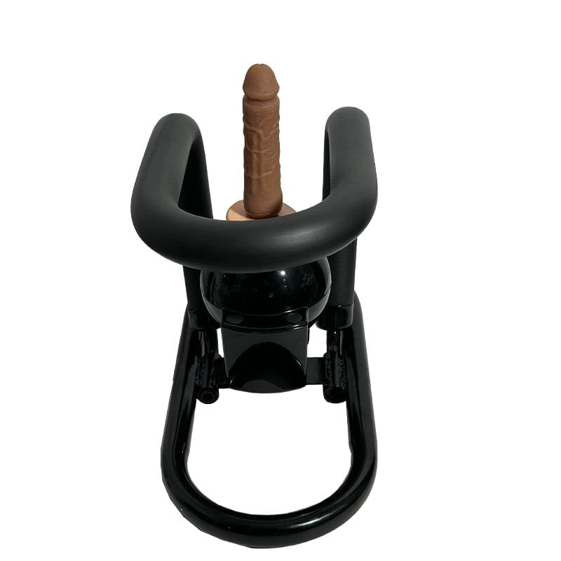Black automatic thrusting sex machine with silicone dildo attachment, photo 5