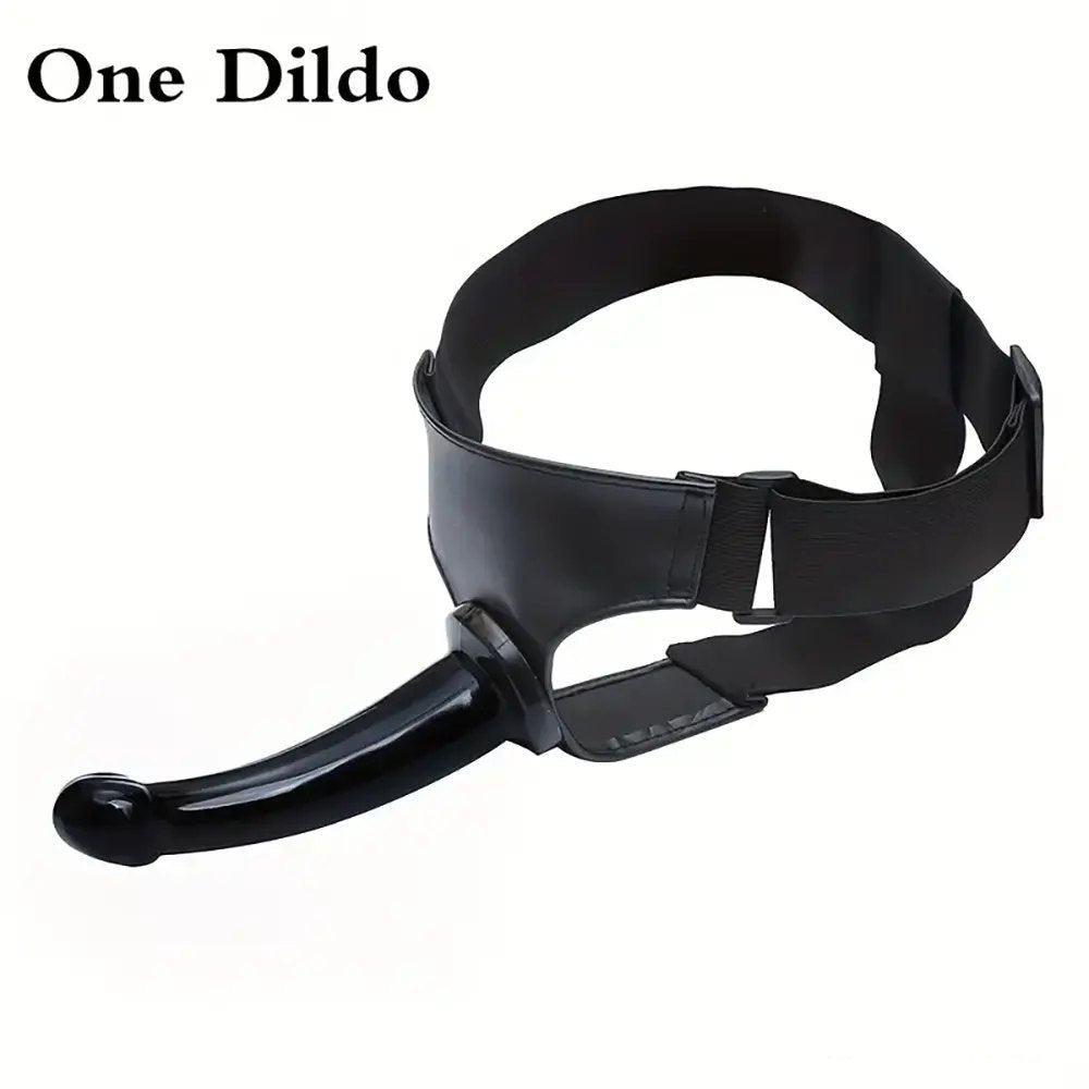 Black adjustable strap-on harness dildo, photo 4