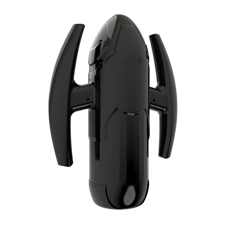 Black aerospace dual-handle male masturbator, photo 6