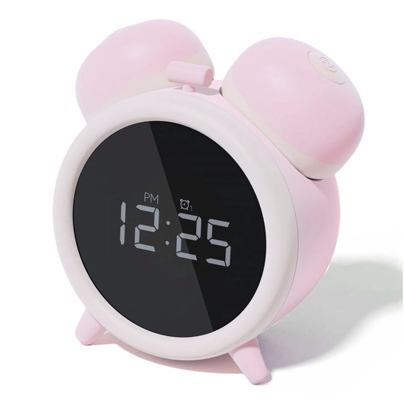Pink alarm clock shaped sucking vibrator