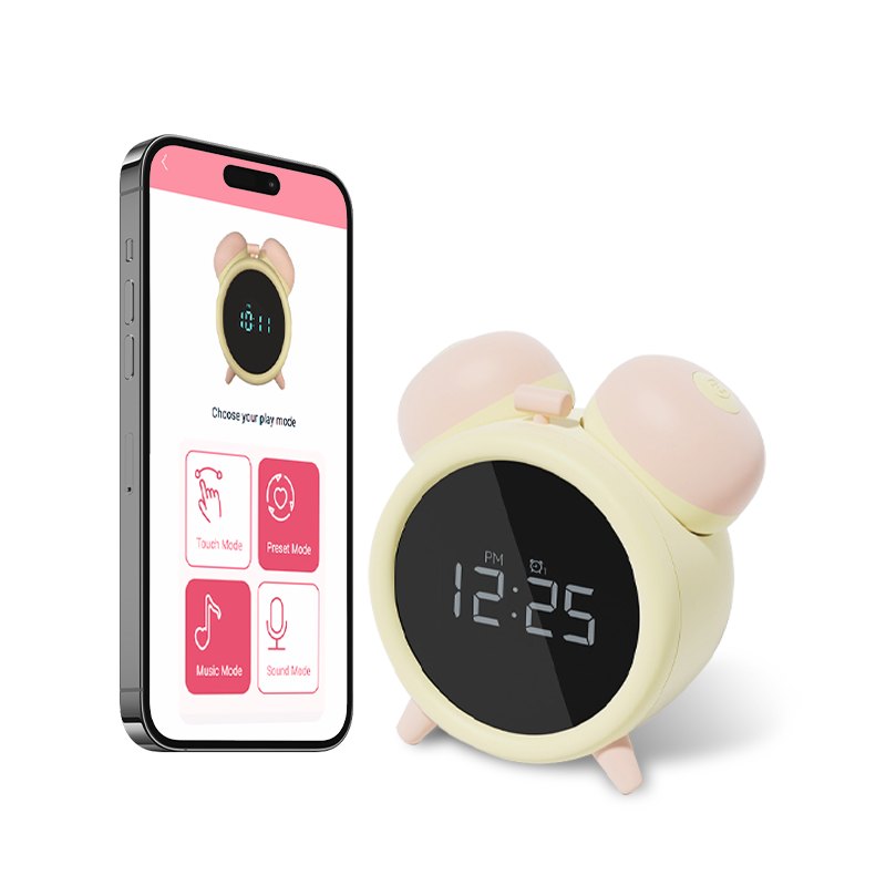Alarm clock shaped sucking vibrator, photo 1
