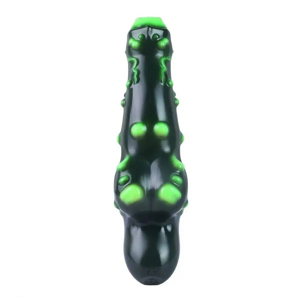 Black alien bump silicone dildo, photo 11