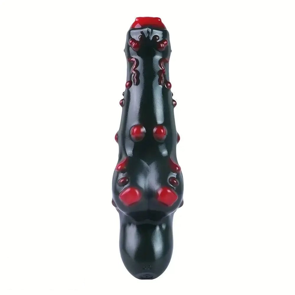 Black alien bump silicone dildo, photo 3