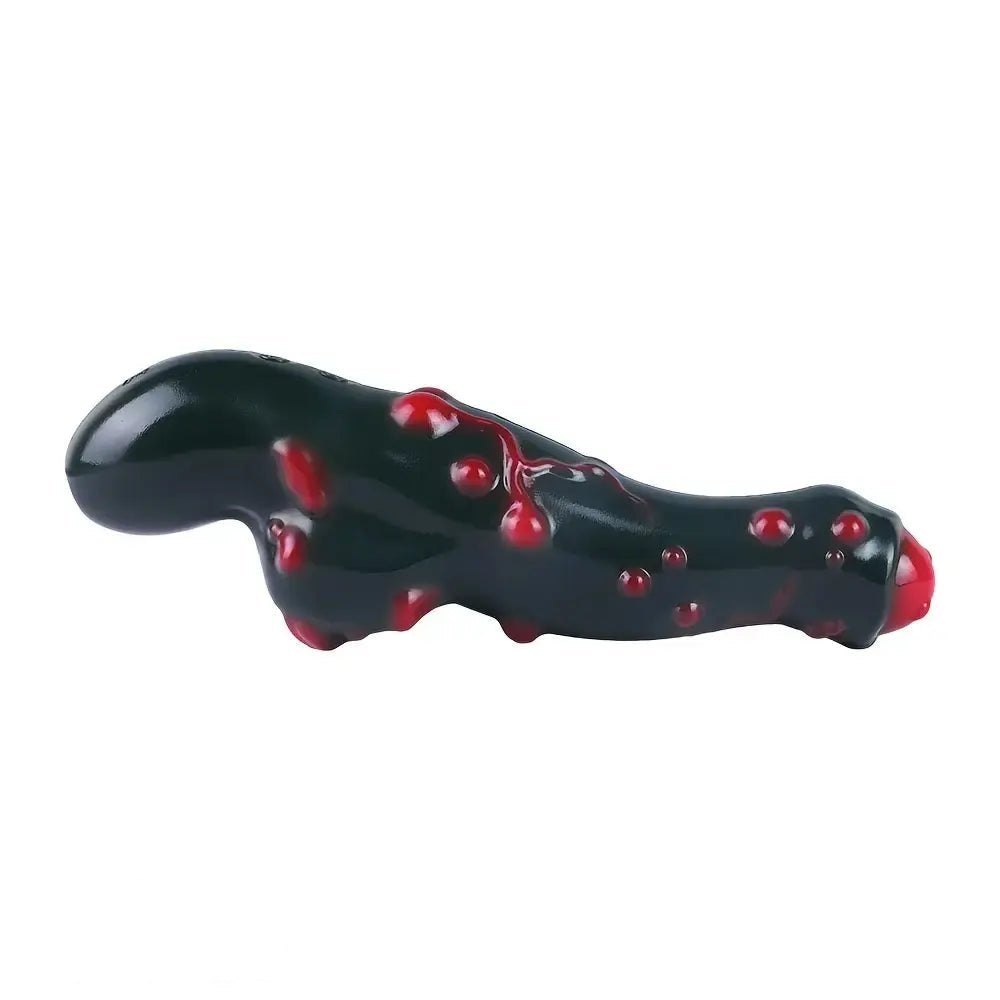 Black alien bump silicone dildo, photo 8