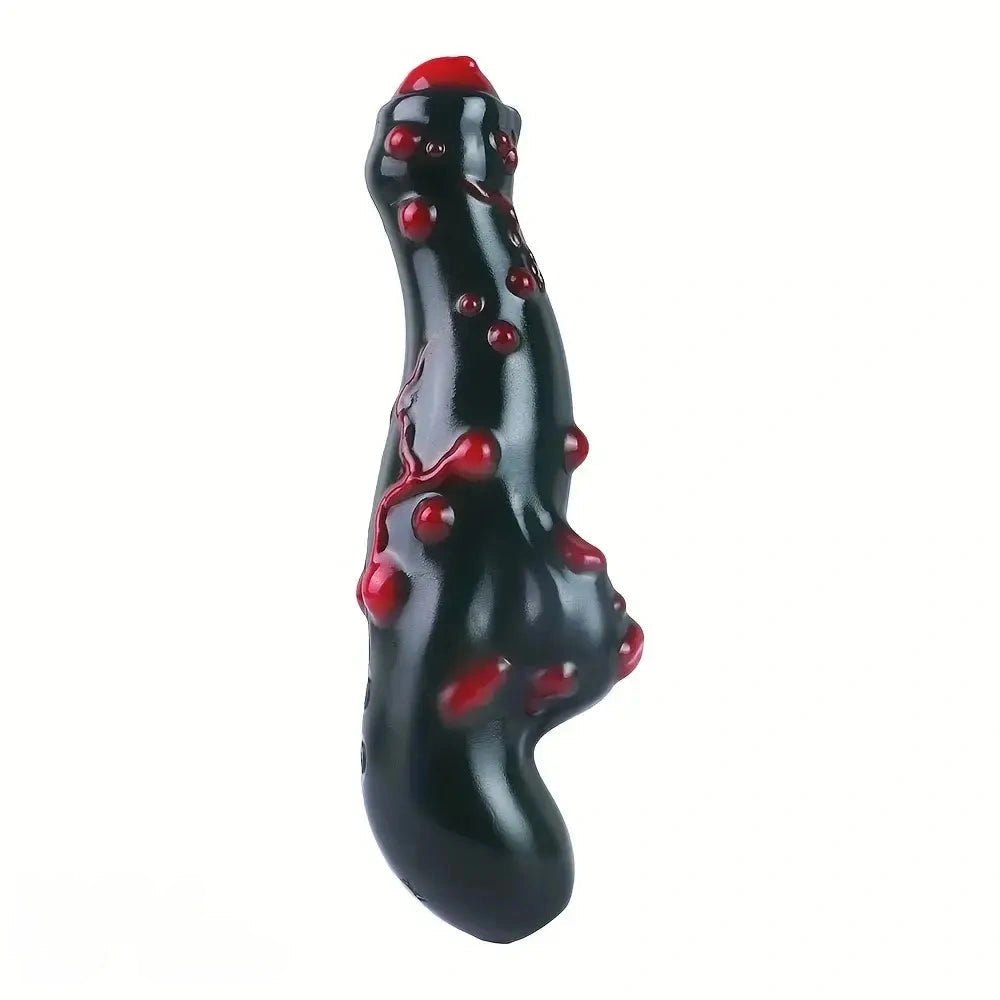 Black alien bump silicone dildo, photo 9