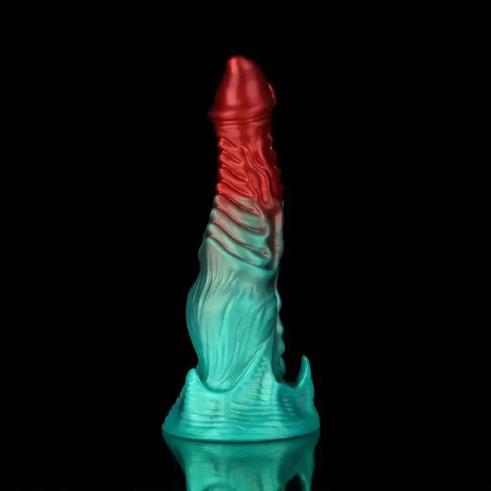 Mixed color alien fantasy silicone dildo, photo 13
