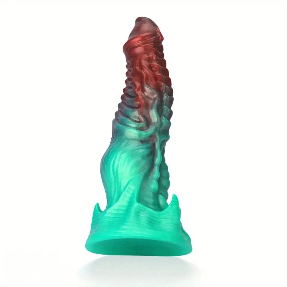 Mixed color alien fantasy silicone dildo, photo 4