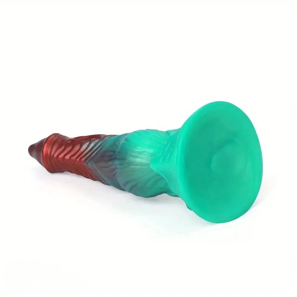 Mixed color alien fantasy silicone dildo, photo 7