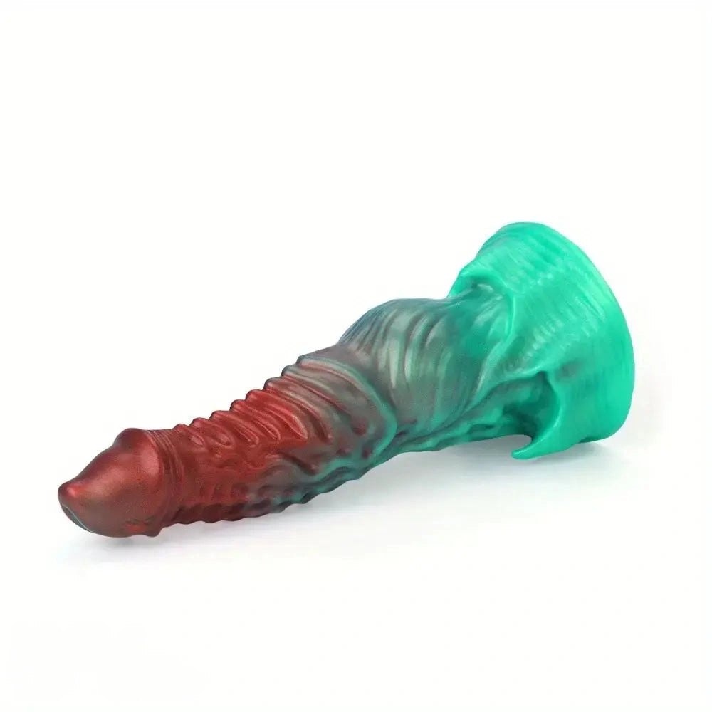 Mixed color alien fantasy silicone dildo, photo 9
