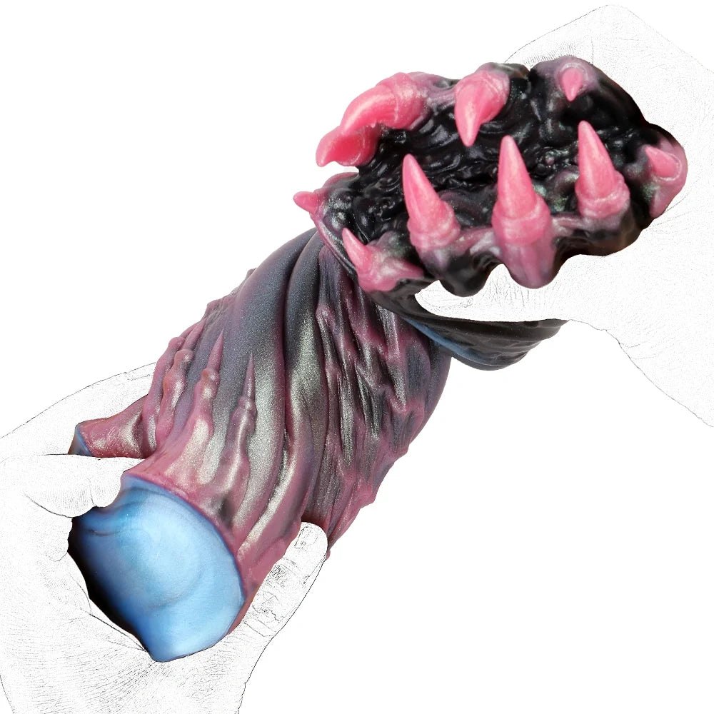Galactic black alien paw masturbator with pink claws, photo 11