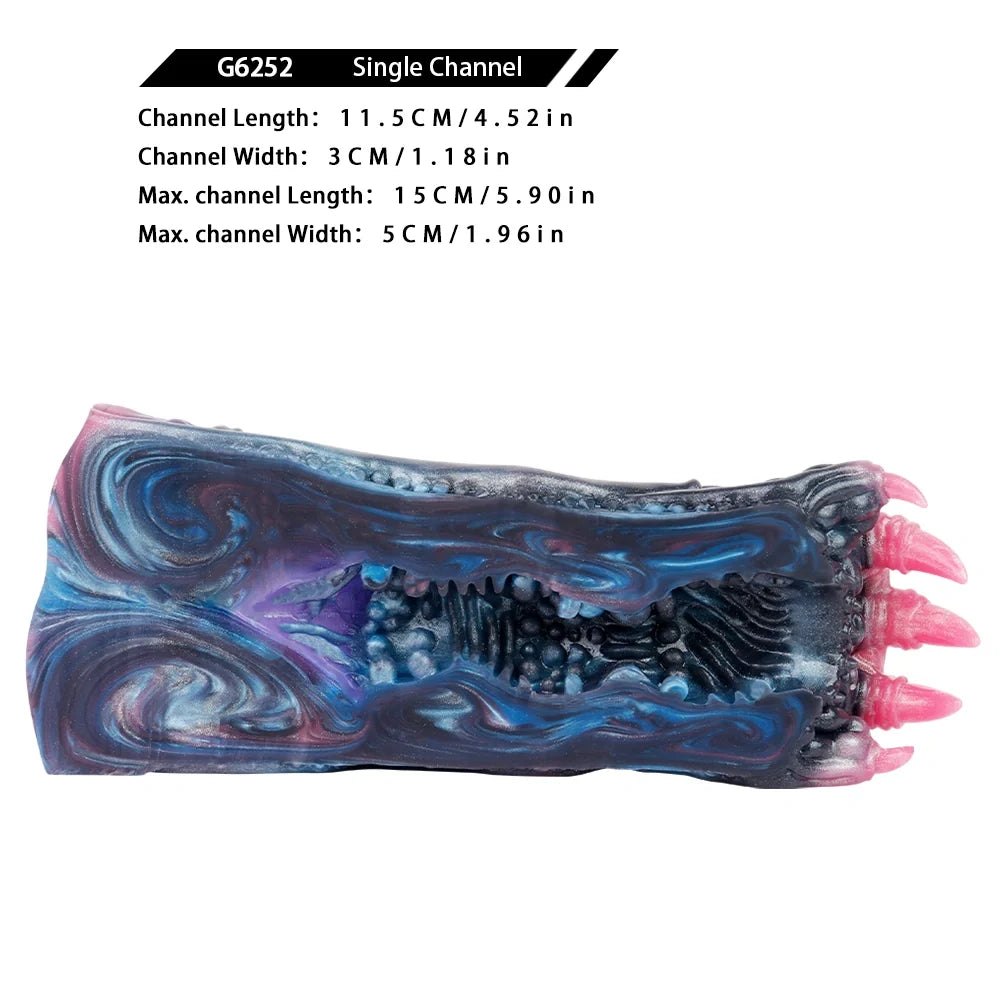 Galactic black alien paw masturbator with pink claws, photo 12