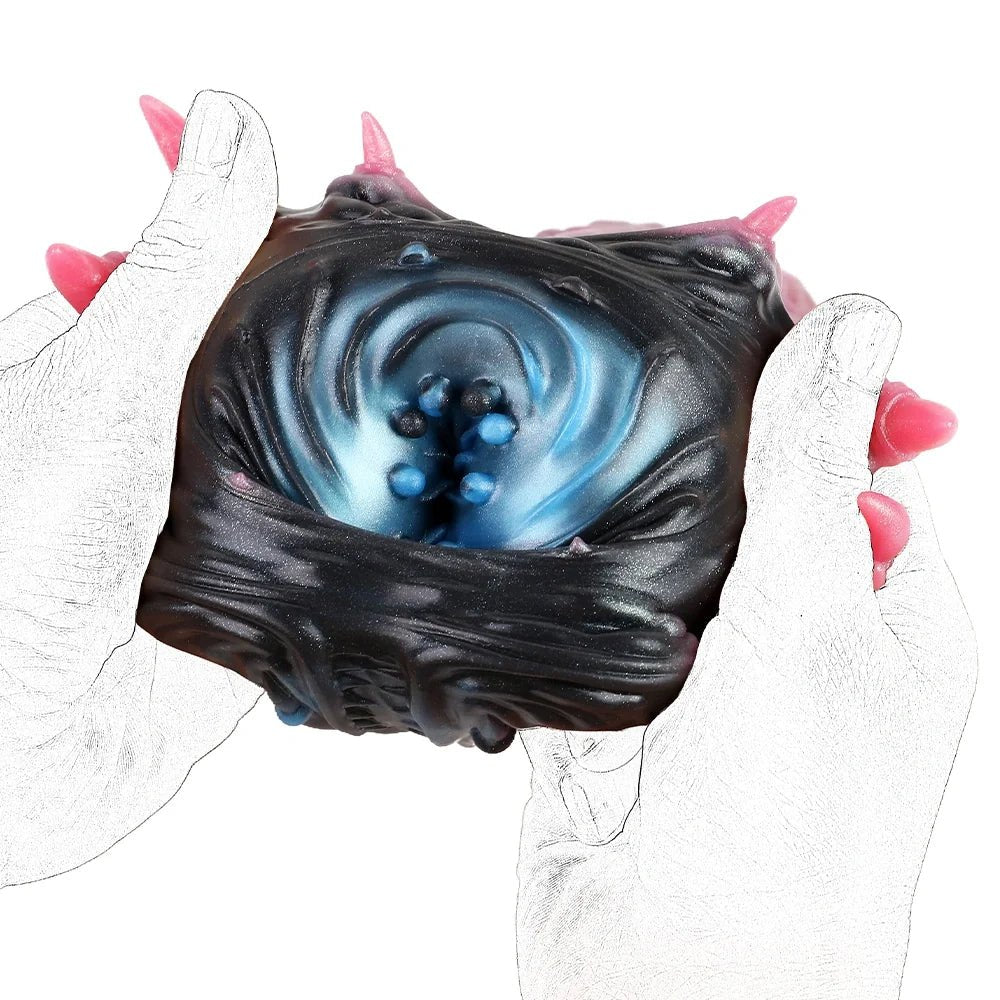 Galactic black alien paw masturbator with pink claws, photo 6