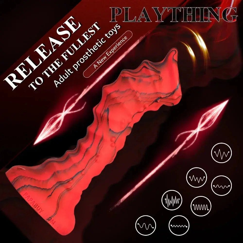 Ridged alien fantasy dildo, photo 2
